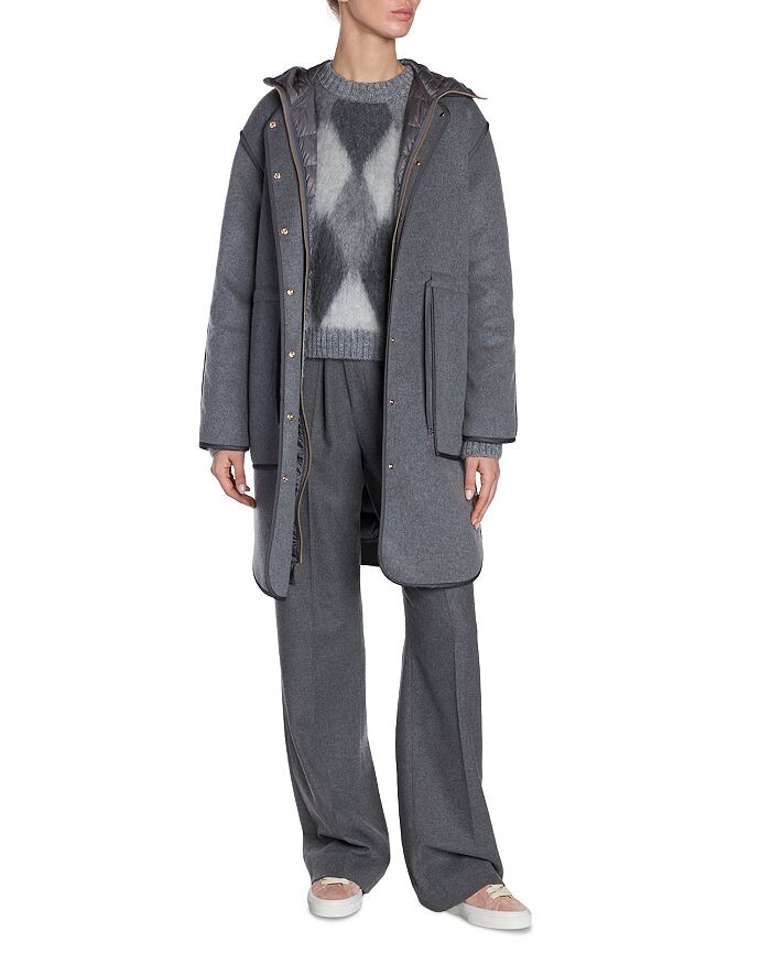 

Пальто Moncler Bonrepos, серый
