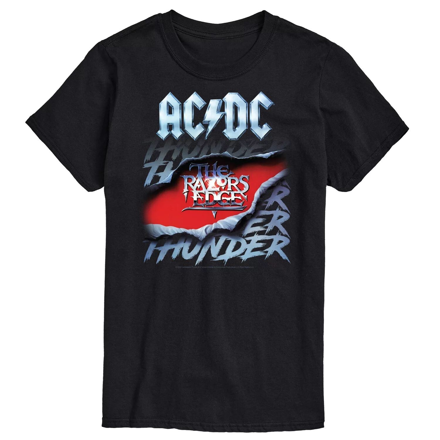 

Футболка Big & Tall ACDC Thunder с повторяющимся узором Licensed Character