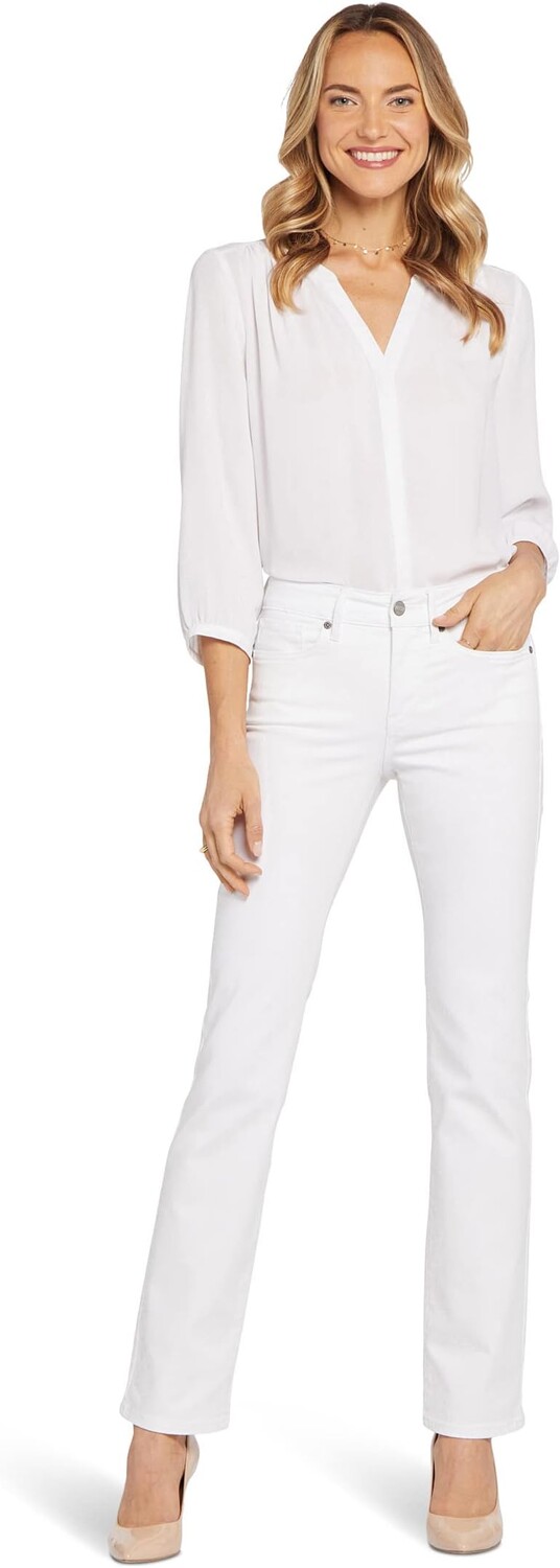 

Джинсы Petite Marilyn Straight in Optic White NYDJ, цвет Optic White