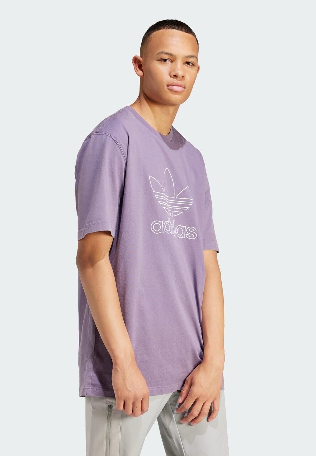 

Футболка с принтом Tref Tee adidas Originals, цвет shadow violet
