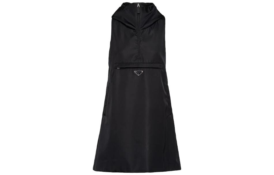 Женское платье Prada без рукавов, черный
