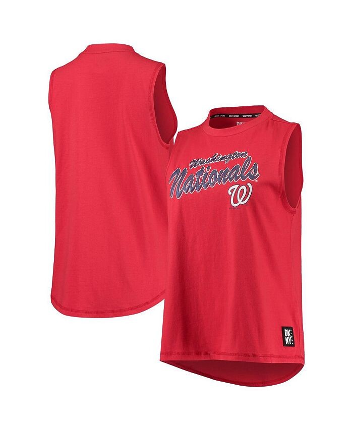 

Женская красная майка Marcie Washington Nationals DKNY, красный