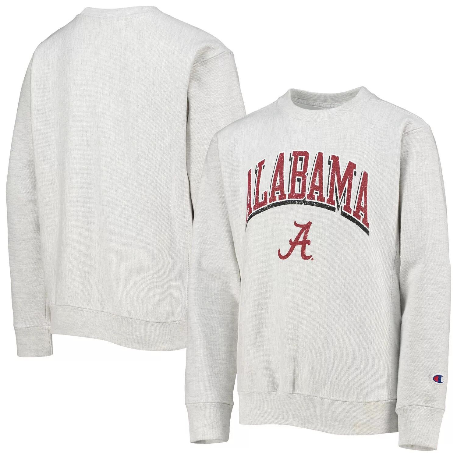 

Пуловер с обратным плетением Youth Champion серого цвета Alabama Crimson Tide Champion