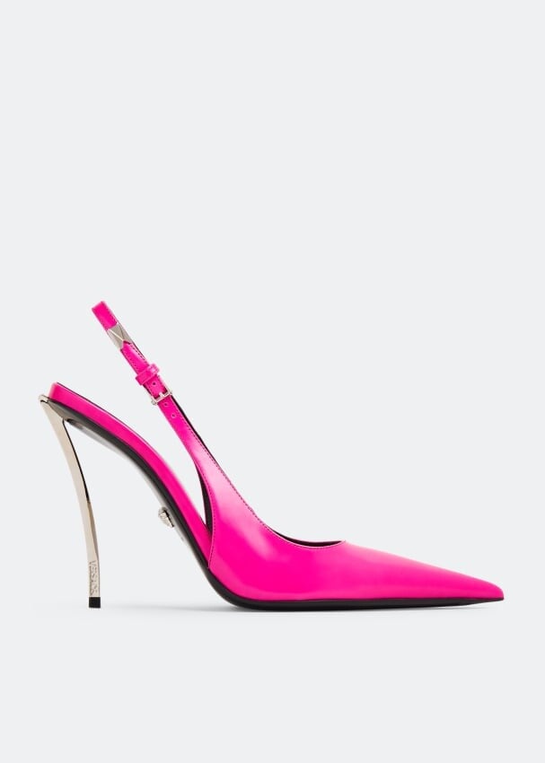 

Туфли Versace Pin-Point Slingback, розовый