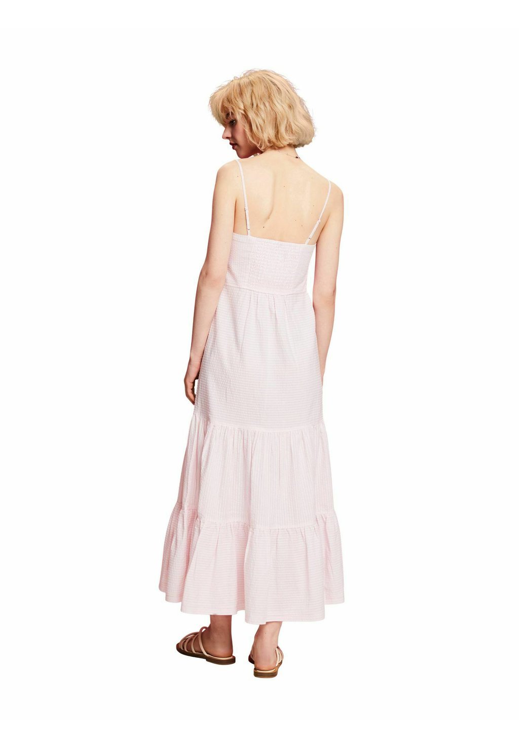 Длинное платье Esprit, светло-розовый