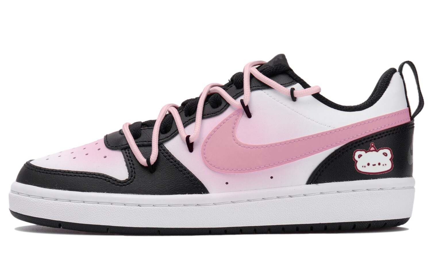 

Кроссовки Nike Court Borough 2 Skateboarding Shoes Women's Low-top Black/white/pink, розовый