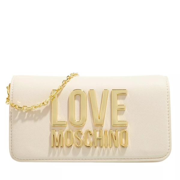 

Кошелек portafogli bonded pu avorio Love Moschino, бежевый