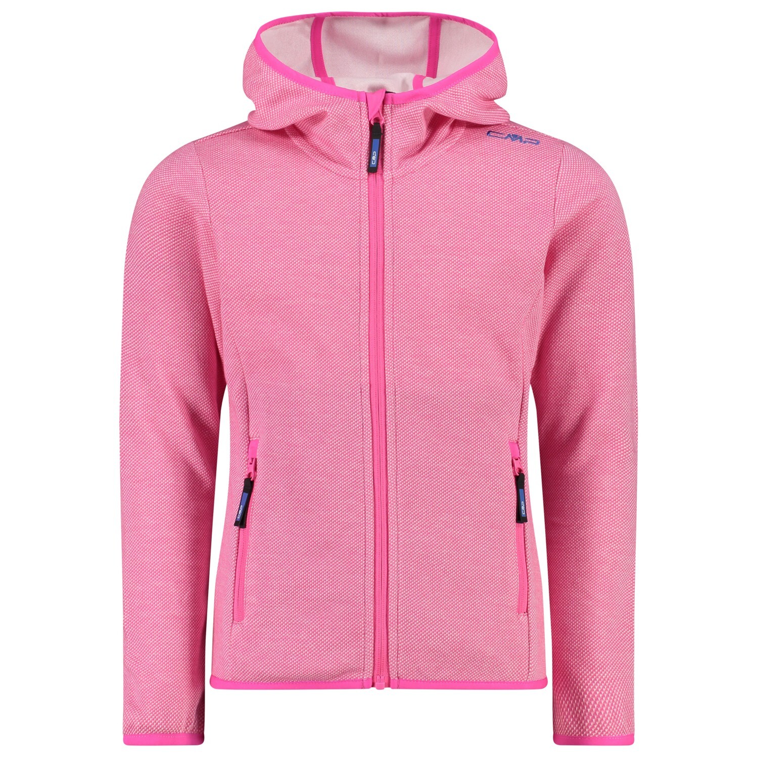 

Флисовая жилетка Cmp Girl's Fix Hood Jacquard Knitted, цвет Fuxia/Bianco