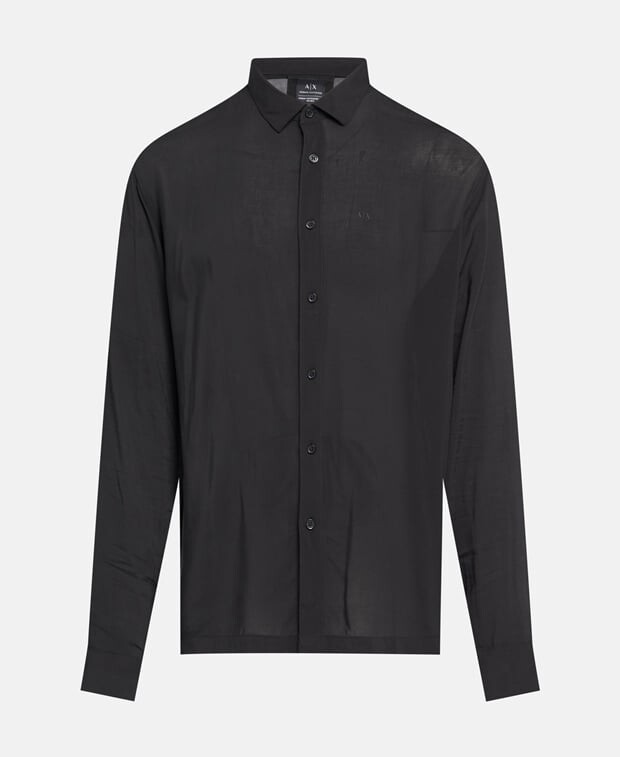 

Рубашка с длинными рукавами – стандартный крой Armani, черный