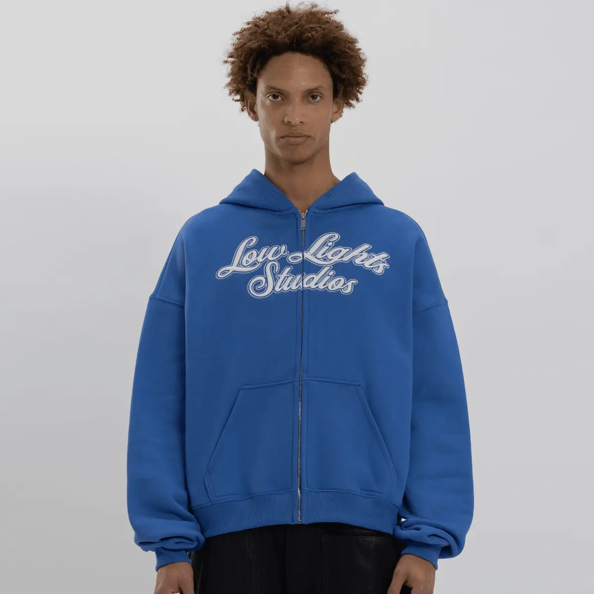 

Худи Low Lights Studios Shutter Zip, синий/белый