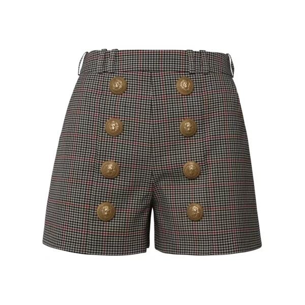 

Шорты multi wool blend shorts Balmain, мультиколор