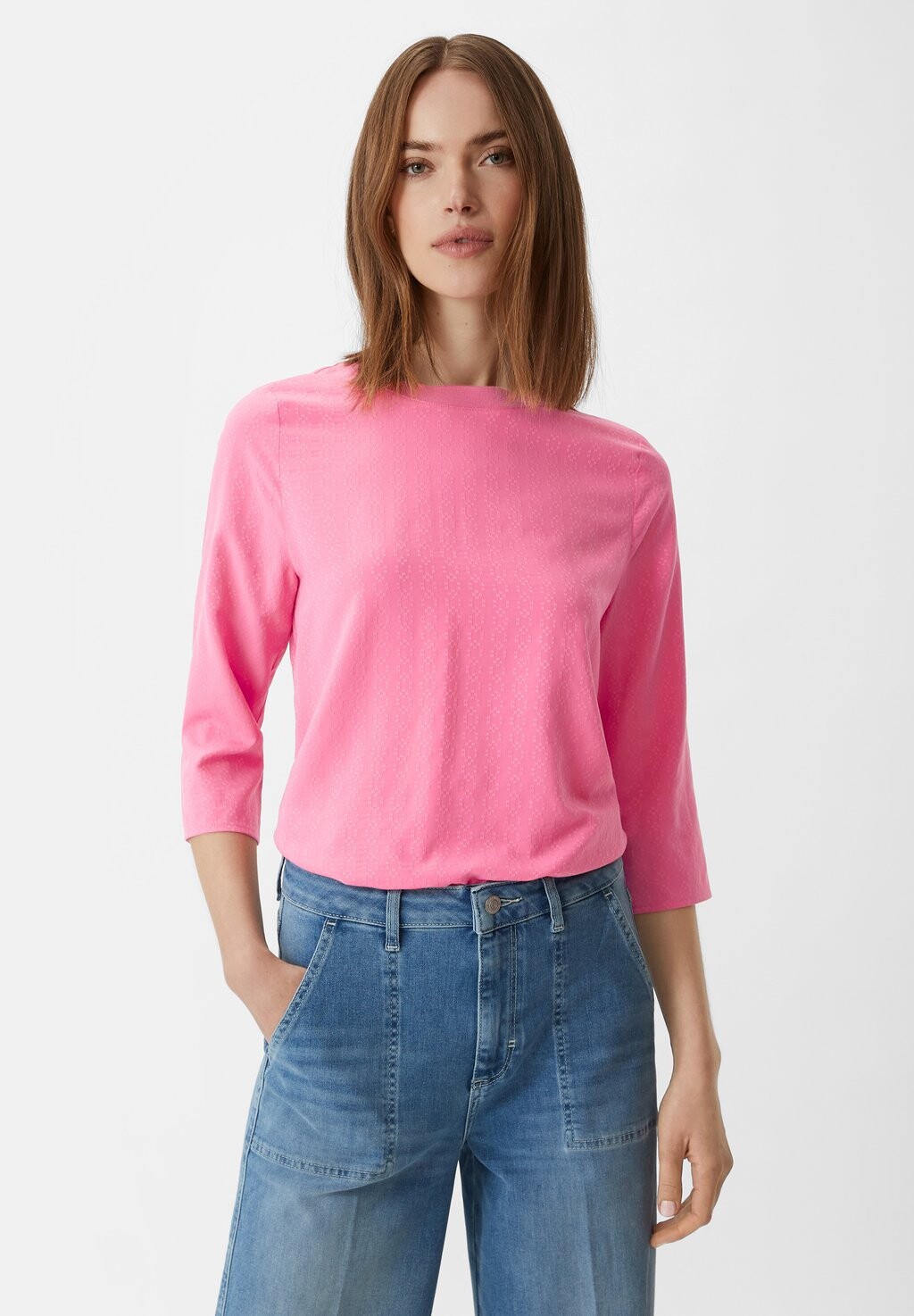 

Рубашка с длинным рукавом MIT 3/4-ÄRMELN comma casual identity, цвет pink
