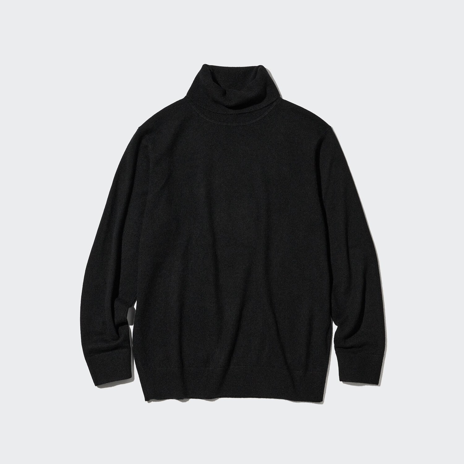 

Свитер Uniqlo мужской из кашемира с высоким воротом, черный