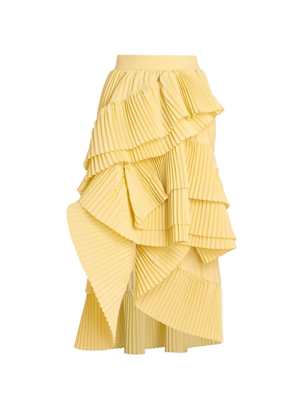 

Многоуровневая юбка-миди Seda с веерами Dries Van Noten, желтый