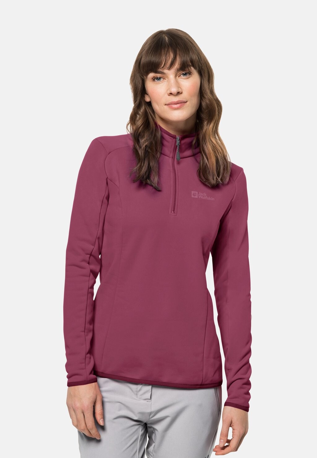

Флисовый свитер BAISELBERG HZ W Jack Wolfskin, цвет sangria red