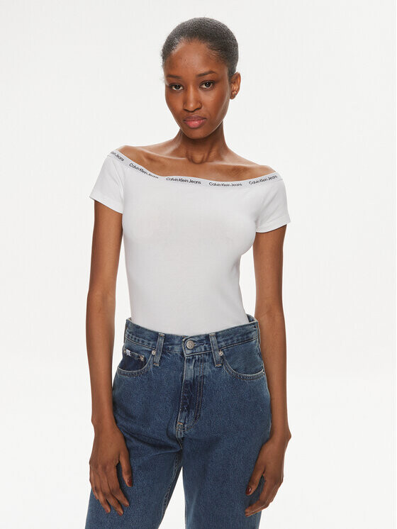

Узкая блузка Calvin Klein, белый