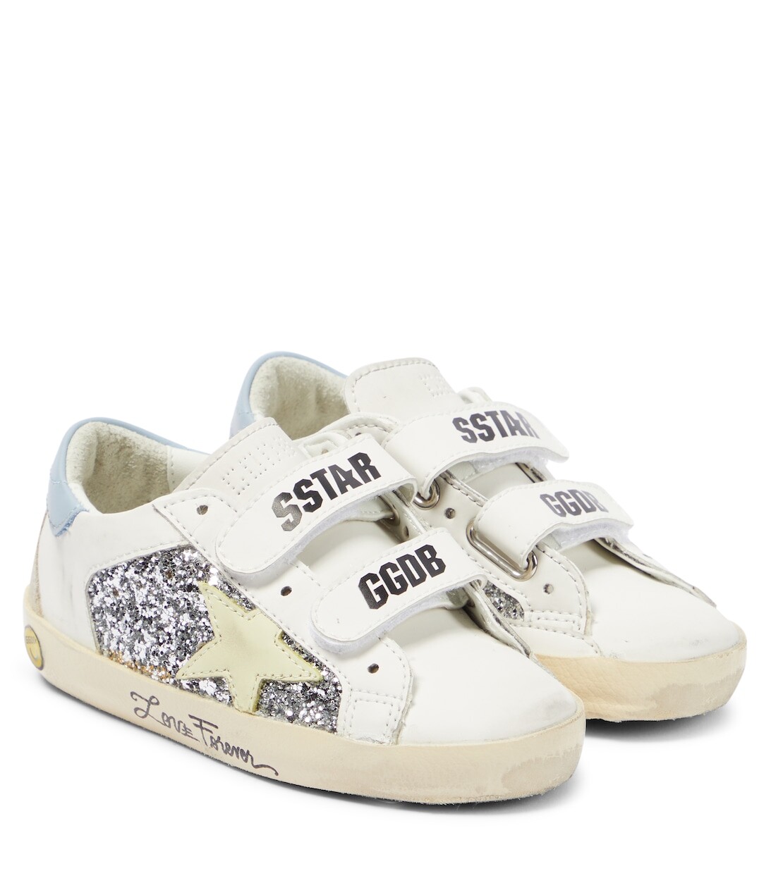 

Кроссовки Old School с блестками Golden Goose, разноцветный