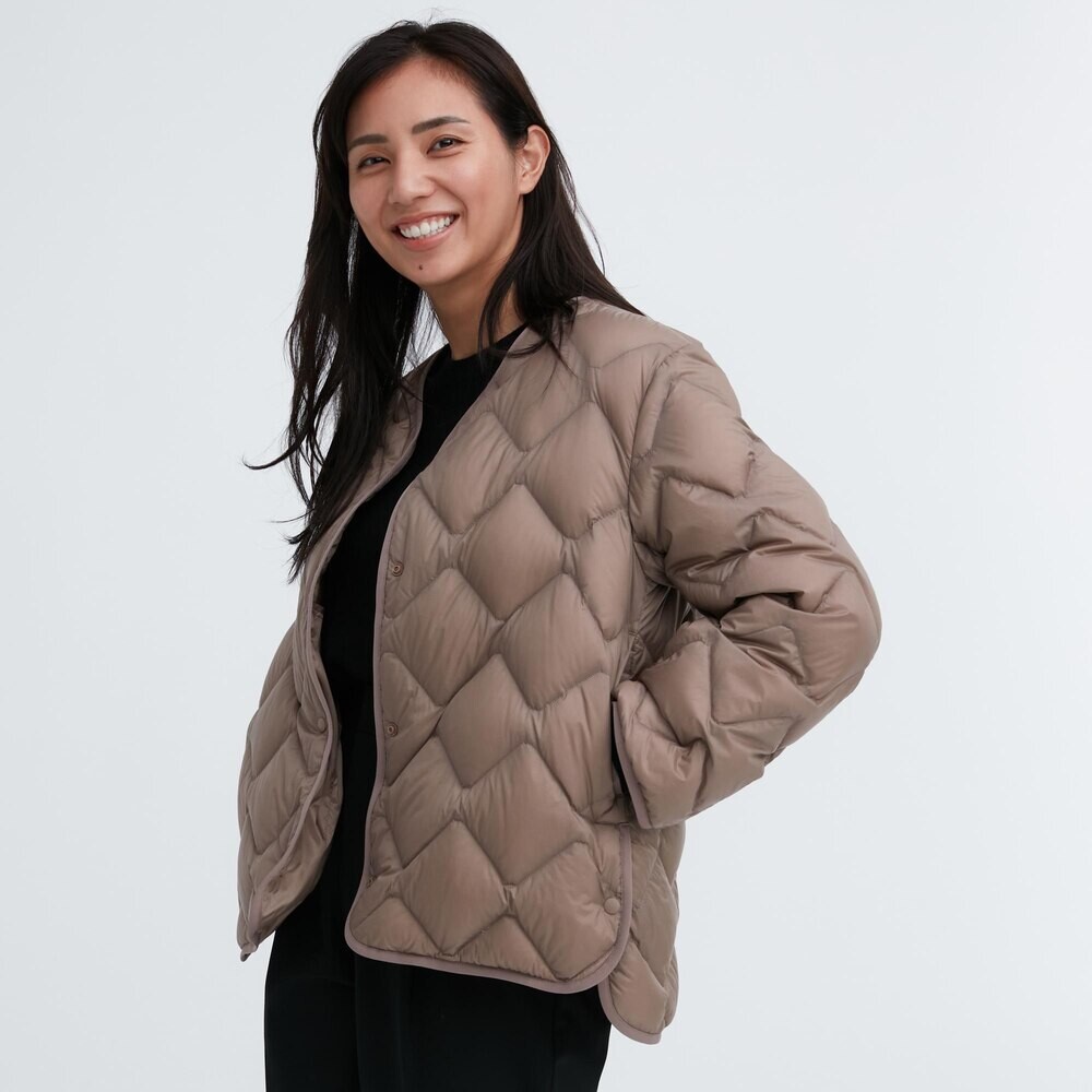 

Куртка Uniqlo легкая повседневная премиум-класса, коричневый