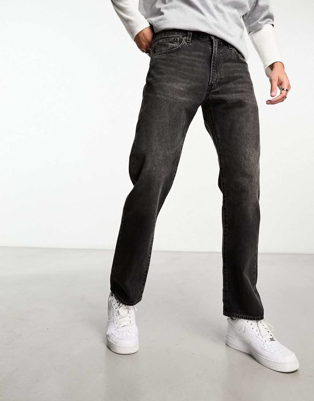

Черные аутентичные прямые джинсы Levi's 551z