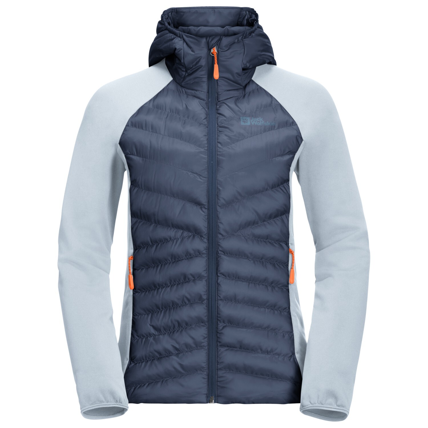 Куртка из синтетического волокна Jack Wolfskin Women's Routeburn Pro Hybrid, цвет Evening Sky