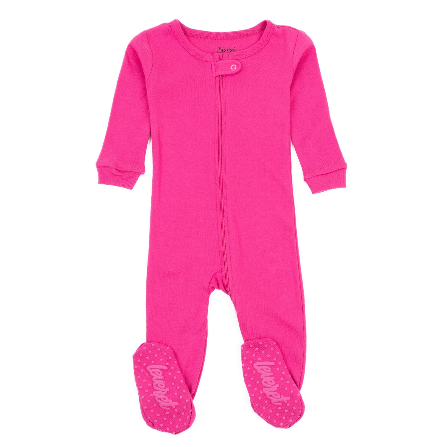 

Детские хлопковые пижамы, классические однотонные Leveret, цвет Hot Pink