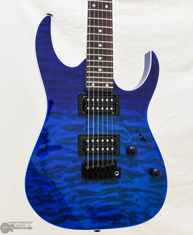 цена Электрогитара Ibanez GRG120QASP Gio Electric Guitar - Blue Gradation