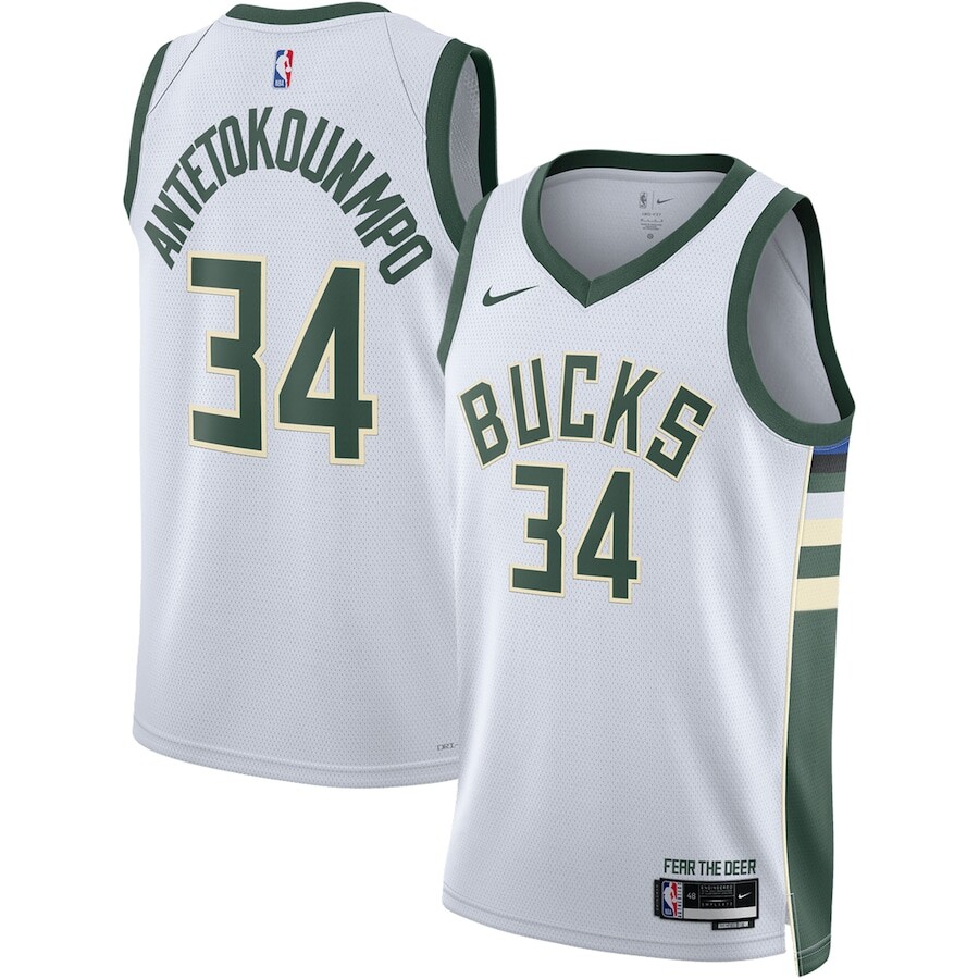 

Джерси Nike Milwaukee Bucks, белый