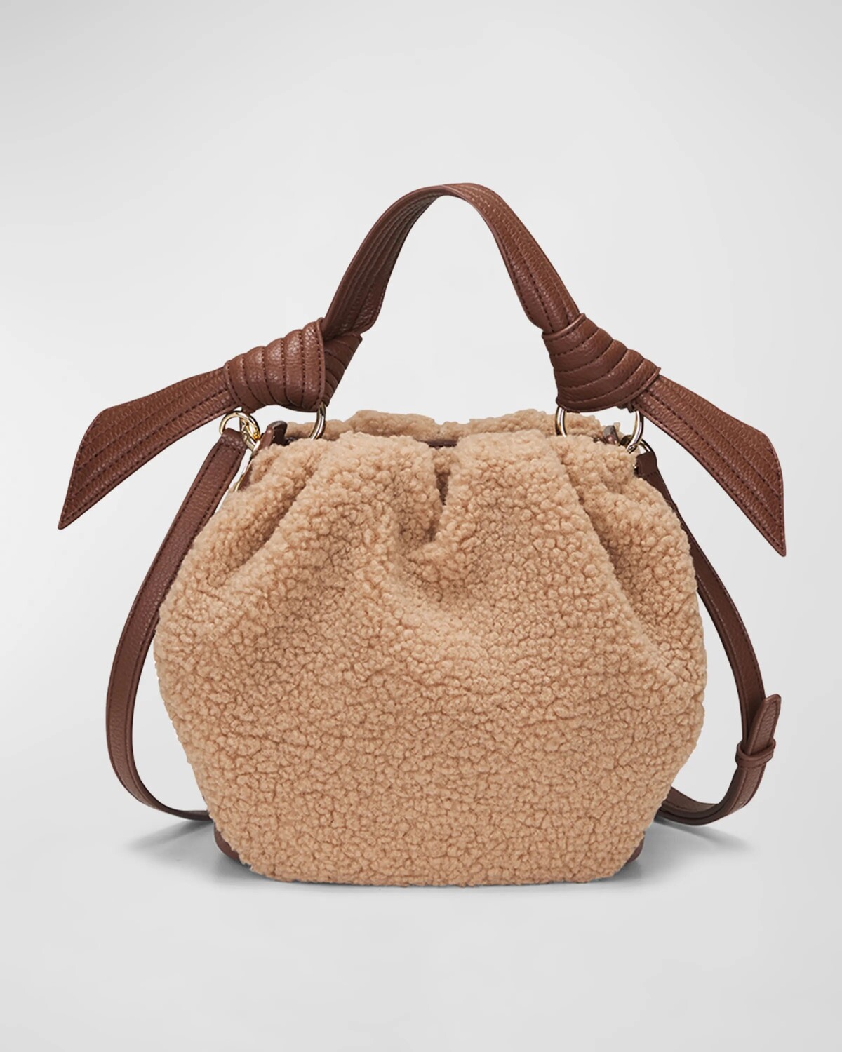 

Сумка-ведро Selena Eco из искусственного меха Oryany, цвет Toffee Tan