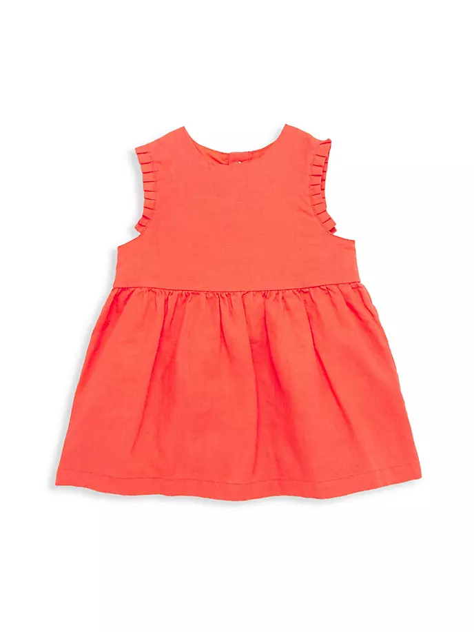 

Платье без рукавов для маленьких девочек Petit Bateau, цвет orange