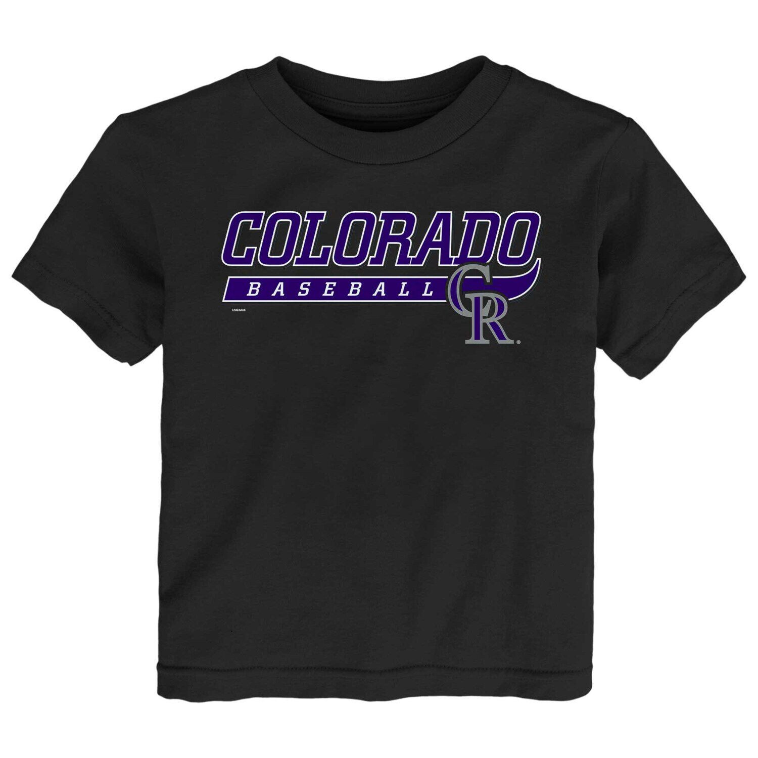 

Черная футболка Colorado Rockies Take The Lead для малышей Outerstuff