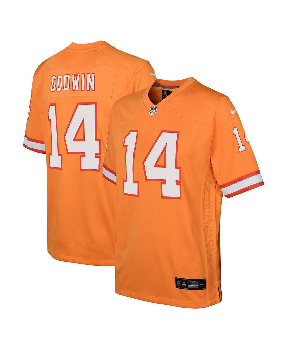 

Футболка Big Boys Криса Годвина Orange Tampa Bay Buccaneers Throwback Game Nike