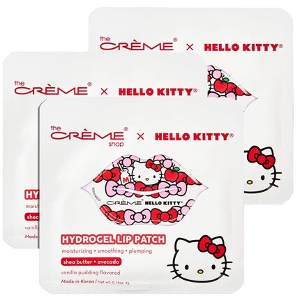 

The Crème Shop Hello Kitty Гидрогелевые патчи для губ, Розовый