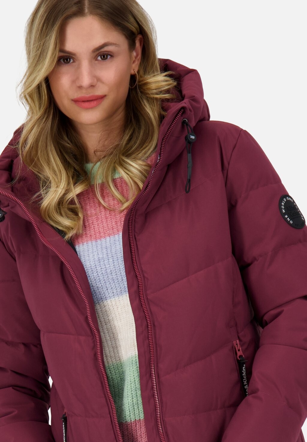 

Зимняя куртка MICAELAAK A PUFFER alife & kickin, темно-красный