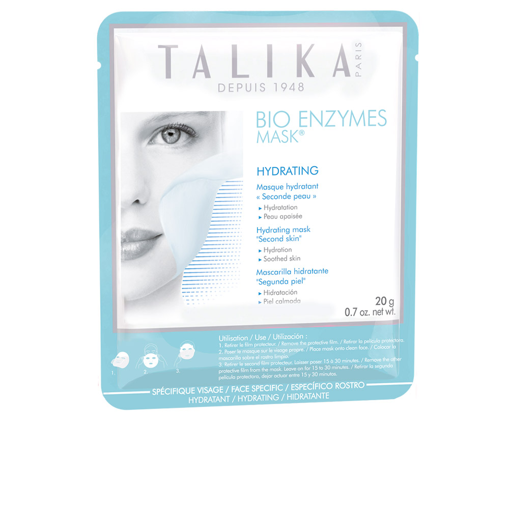 Маска для лица Bio enzymes hydrating mask Talika, 20 г маска для сияния кожи лица talika bio enzymes brightening mask 1 шт