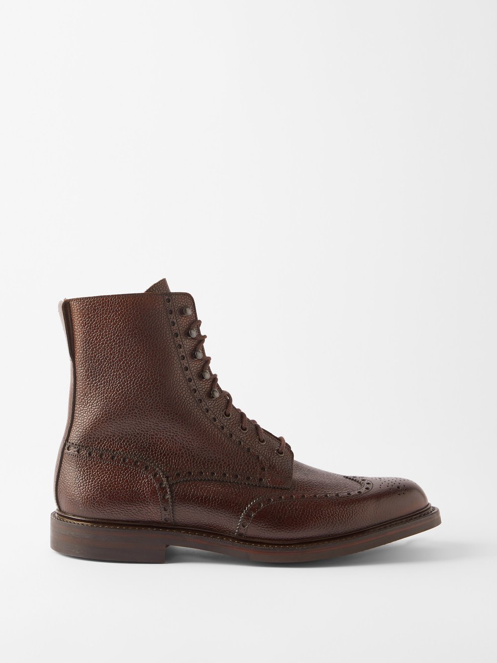 Ботинки islay из шагреневой кожи Crockett & Jones, коричневый