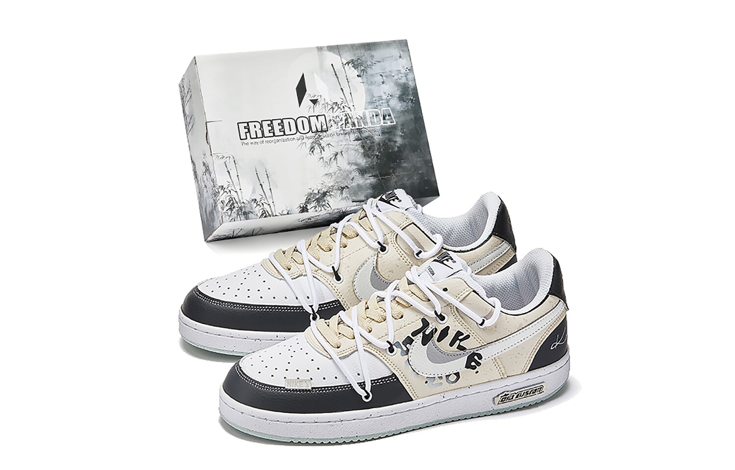 

Мужские кроссовки для скейтбординга Nike Court Borough Low, Black, beige