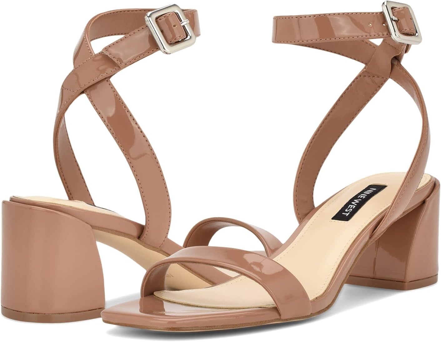 Босоножки Milday 3 Nine West, цвет Natural Patent туфли nine west milday 3 цвет natural patent