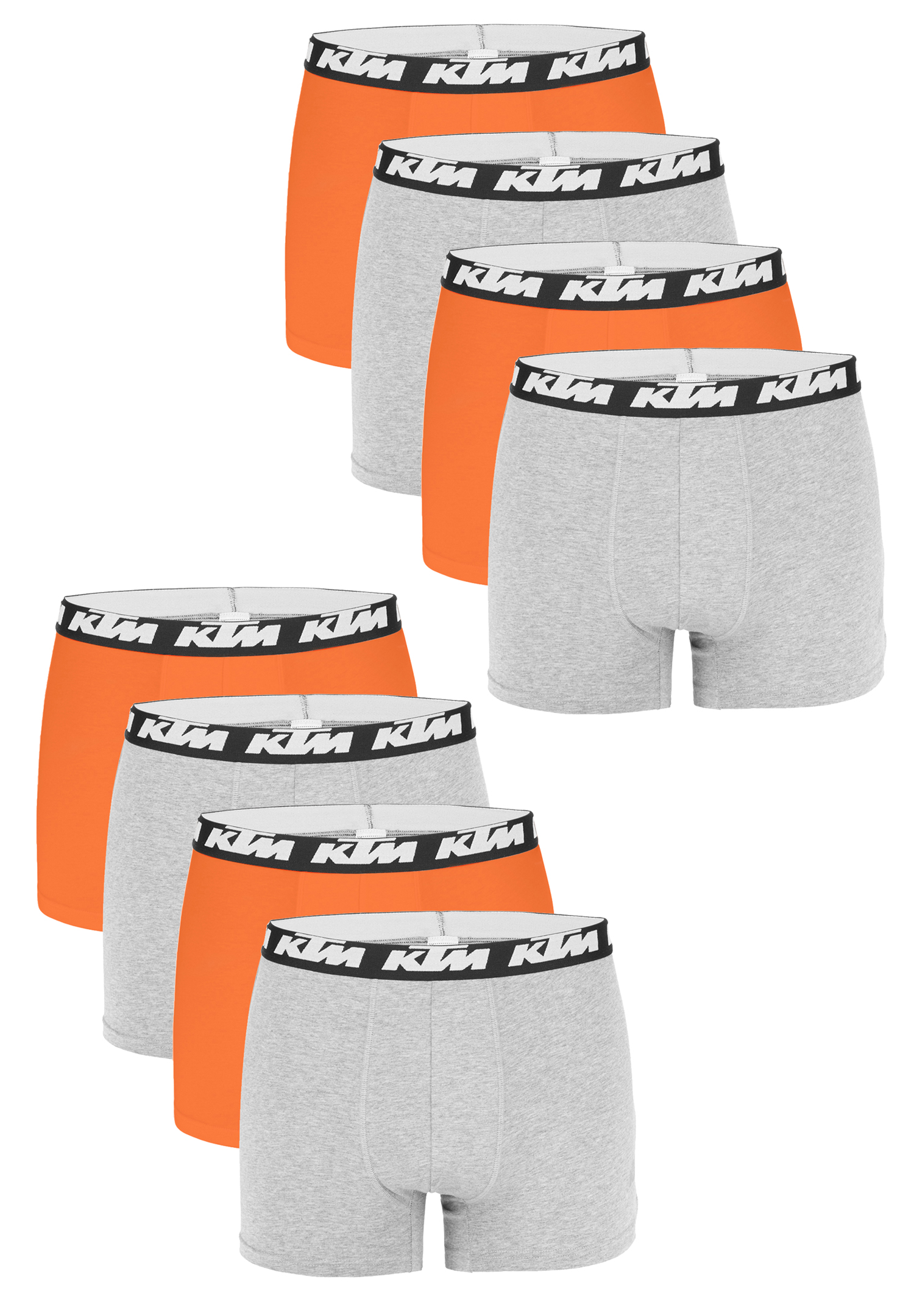 Боксеры KTM Boxershorts 8 шт, цвет Light Grey / Orange боксеры ktm s 8 шт man cotton цвет dark grey light grey