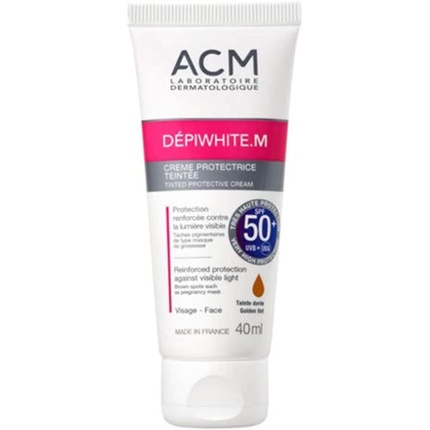Labo Depiwhite M Tinted Cream Spf50+ Тонированный защитный крем 40мл, Acm acm depiwhite m protective cream spf50 40ml