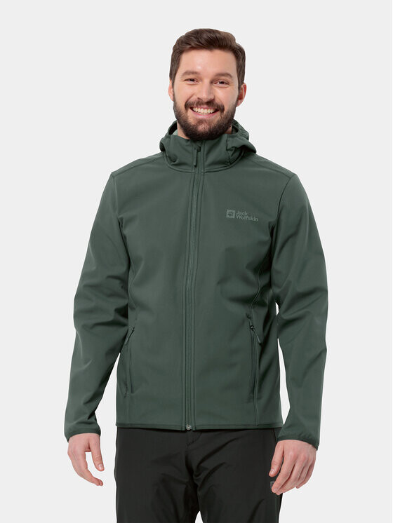 

Куртка из софтшелла стандартного кроя Jack Wolfskin, хаки