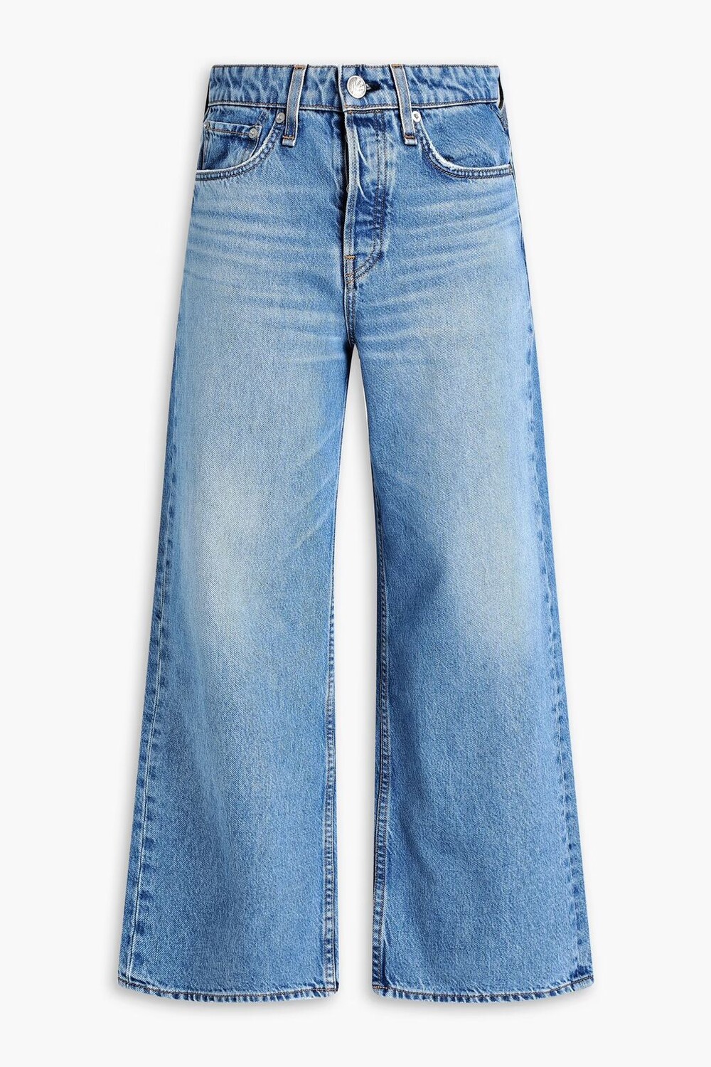 

Джинсы широкого кроя с завышенной талией Maya Rag & Bone, средний деним