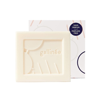 Очищающее мыло без отдушек, ультрамягкое натуральное очищающее мыло с пребиотиками и молочной кислотой, 100 г, Gallinée