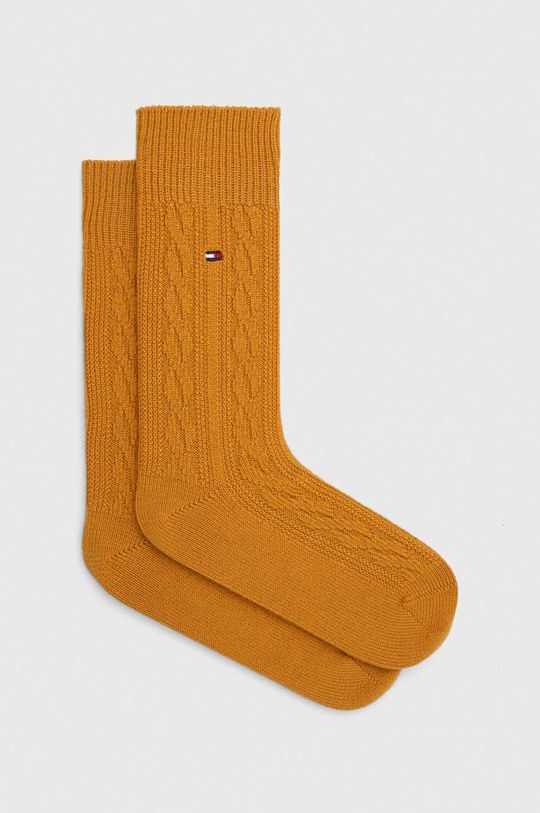 Носки из смесовой шерсти Tommy Hilfiger, желтый