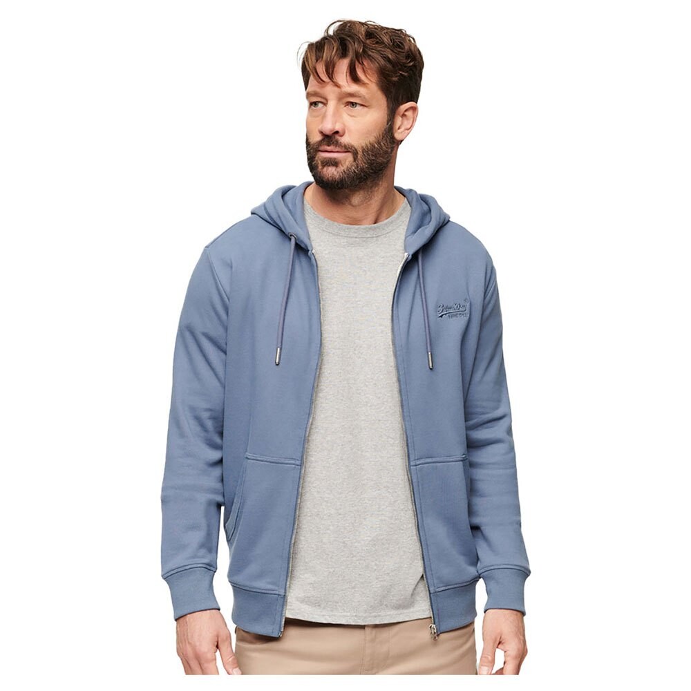 

Толстовка Superdry Essential Logo Ub Full Zip, синий