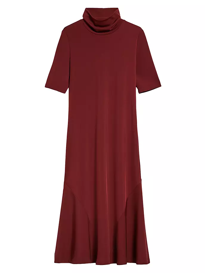 

Платье миди с воротником Cady Mock Max Mara Leisure, красный