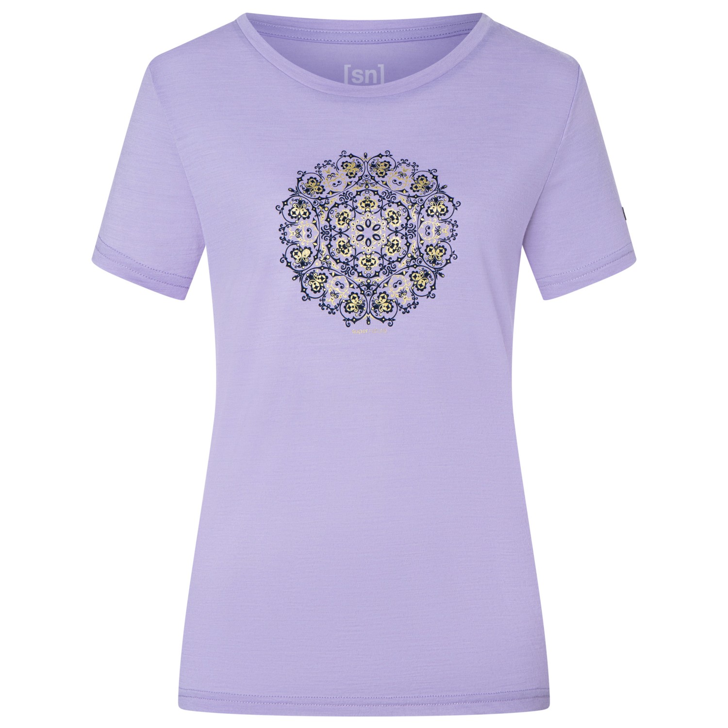цена Рубашка из мериноса Super Natural Women's Ornament Tee, цвет Lavender/Blueberry/Gold