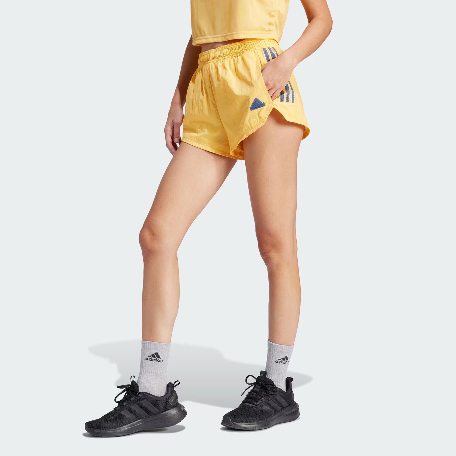 

Летние шорты с 3 полосками Tiro Cut Adidas, цвет Semi Spark
