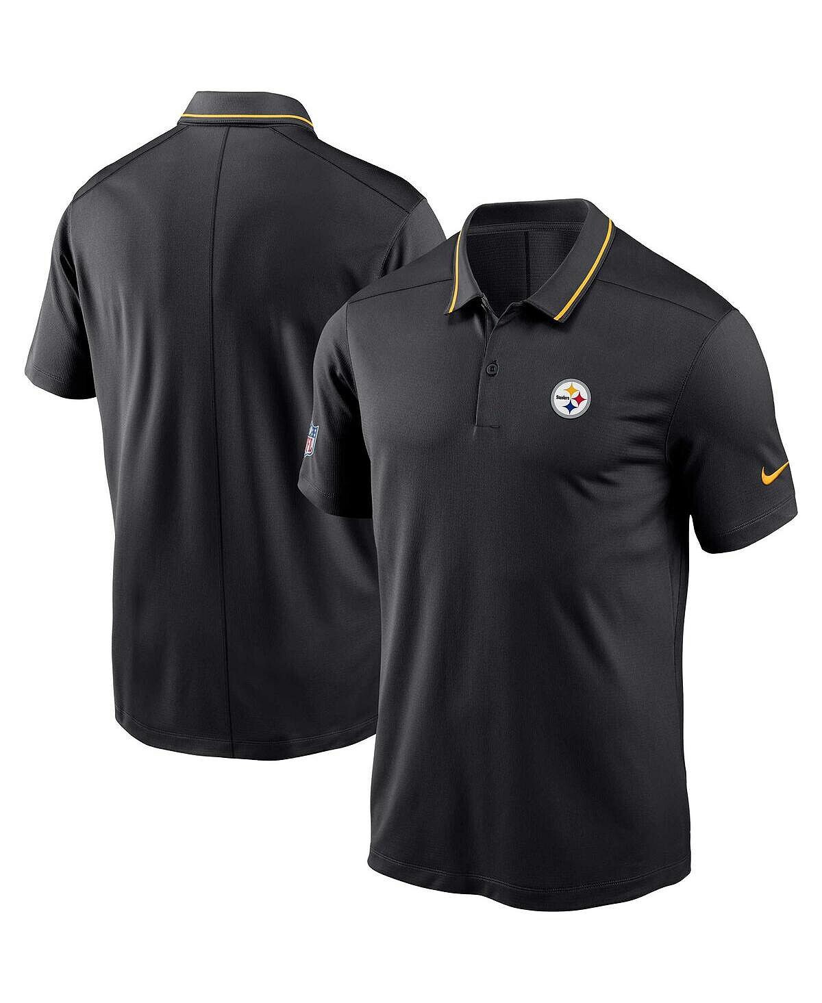 

Мужская черная рубашка-поло Pittsburgh Steelers Sideline Victory Performance Nike