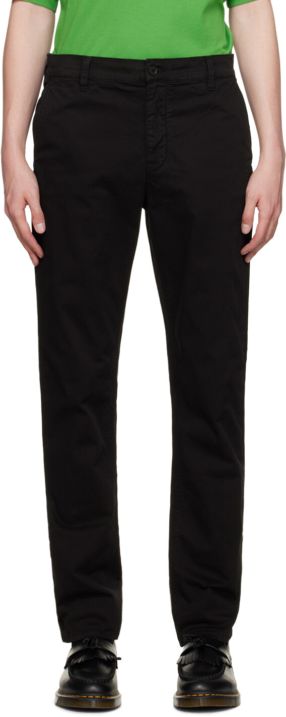 

Черные брюки Nudie Jeans Easy Alvin, Черный