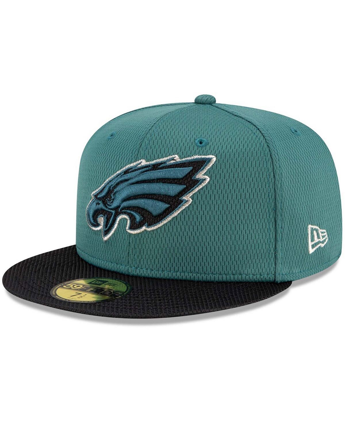 

Мужская кепка темно-зеленого, черного цвета Philadelphia Eagles 2021 NFL Sideline Road 59FIFTY New Era